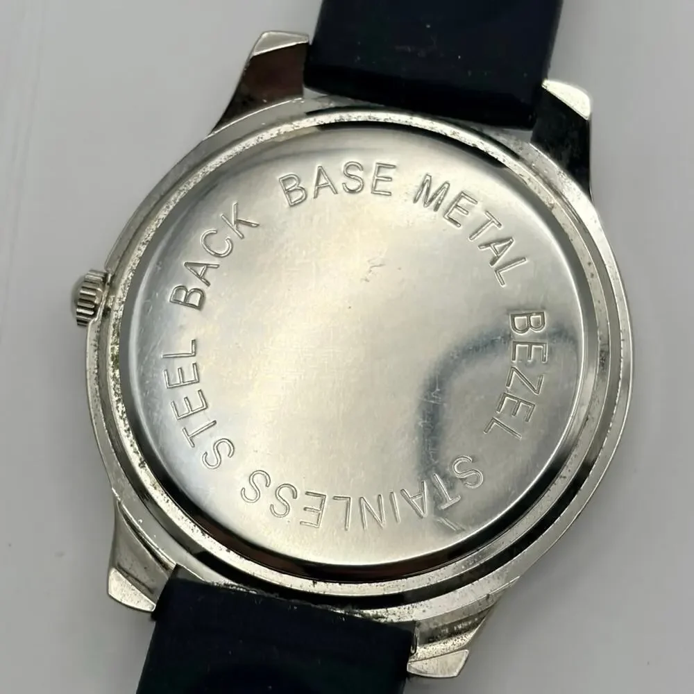 Silver & Black Y2K Men’s Watch